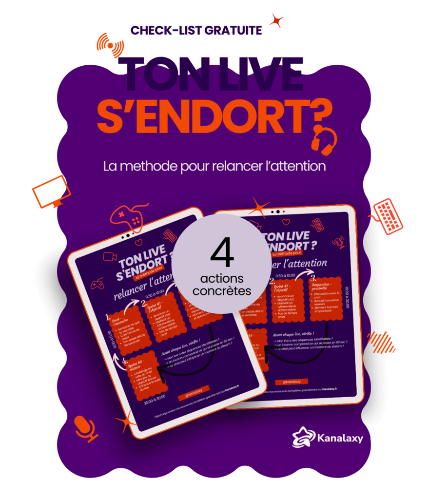 Comment structurer son live pour ne plus perdre ses viewers ? 1 ton live endormit relance attention